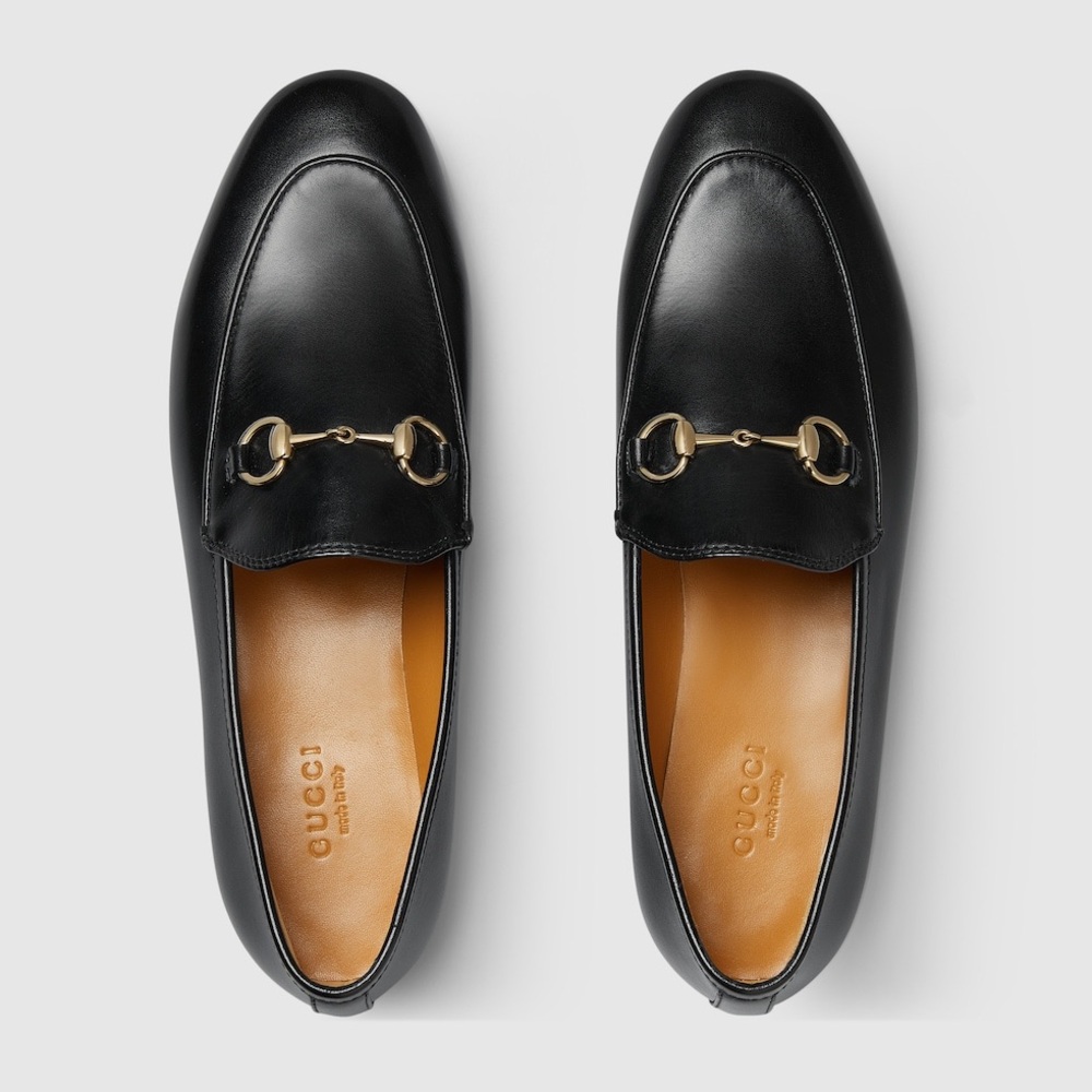 Gucci Women’s Jordaan Black Leather Loafers